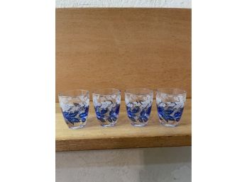 Set Of 4 Vintage Shot Glasses