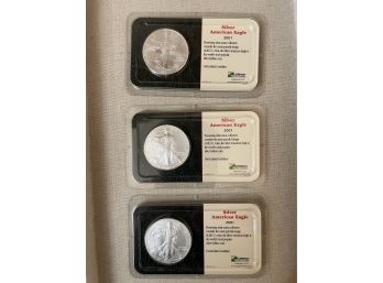Lot Of 3 - 2001 American Silver Eagle Proof Coins
