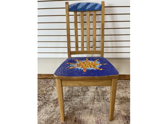 Oak Chair With Mosaic