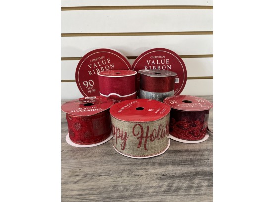 Lot Of Red Gift Ribbon