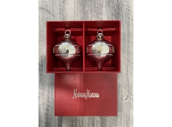 Neiman Marcus Silver Plated Christmas Ornaments