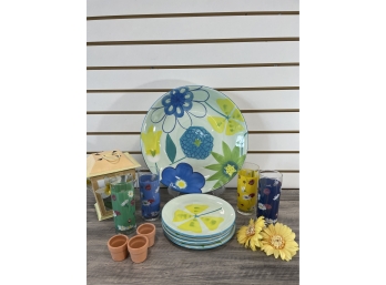Lot Of 'Garden Party' Ceramic & Glass Ware