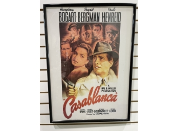 Framed Casablanca Movie Poster