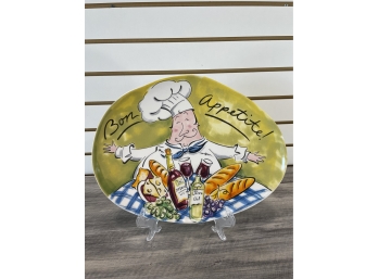 Ceramic 'Bon Appeite!' Platter