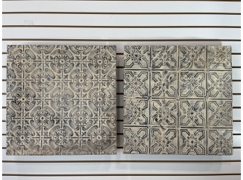 Pair Of Antique Ceiling Tiles