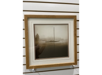 Framed Photograph Of Sailboat