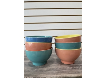 Set Of 6 Ceramic Cereal Bowls