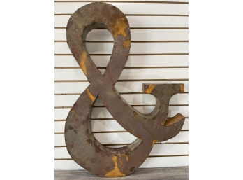 Rustic Tin Ampersand Sign