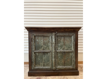 Distressed Wood Cabinet