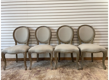 Set Of 4 Arhaus Furniture Dining Chairs