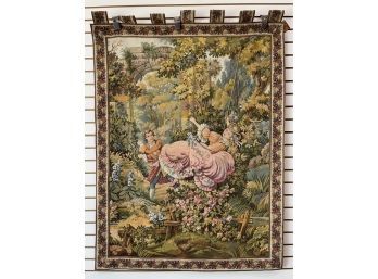 Large Wall Tapestry Woven In Europe