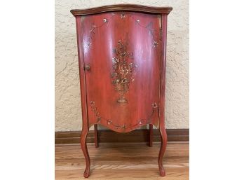 Antique Painted Music Cabinet