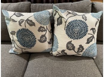 Pair Of Down Filled Decorative Pillows