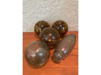Mouth Blown Glass Orbs & Float