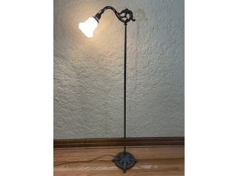 Antique Cast Iron Bridge Floor Lamp