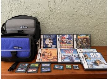 Lot Of Nintendo DS Game Boy Games & Bags