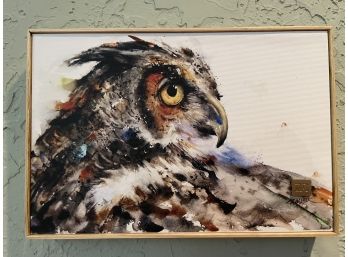 Dean Crouser Owl Painting  On Canvas
