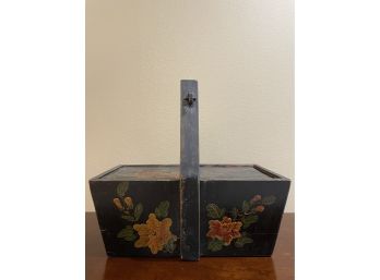 Antique Black Painted Box