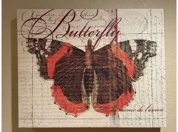 Butterfly Print On Canvas