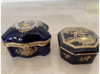 Lot Of 2 Limoges Pill Boxes