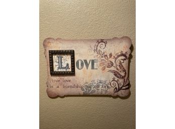 'Love' Wall Plaque