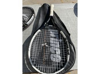 Lot Of Tennis Rackets, Covers