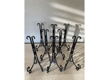 Set Of 8 Metal Plate Holders