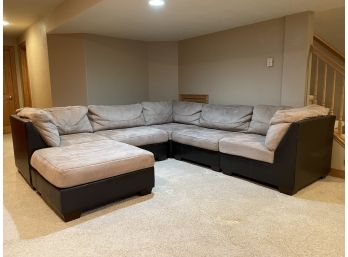 Modular 6 Piece Pit Sectional Sofa