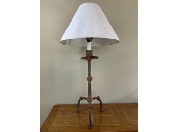 Handcrafted Rusted Iron Table Lamp