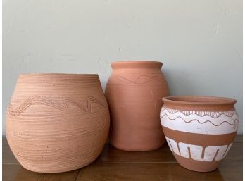 Lot Of Decorative Terracotta Pottery
