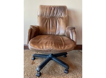 Asher Leathercraft  High Back Desk Chair