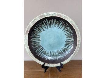 Large Glazed Stoneware Bowl
