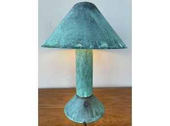 Vintage Ron Rezek Copper Table Lamp