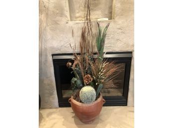 Artificial Cacti & Succulents In Terracotta Pot