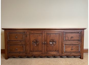Artisan Crafted Solid Wood Credenza