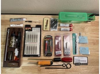 Lot Of Firearm Cleaning Tools & Supplies