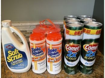 Lot Of Spic & Span, Comet Cleansers, Soft Scrub