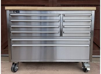 Trinity 10 Drawer Stainless Steel Rolling Tool Chest