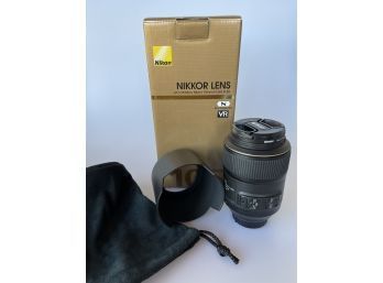 Nikon Nikkor Lens AF-S VR Micro-Nikkor 105MM F/2.8 G IF-ED