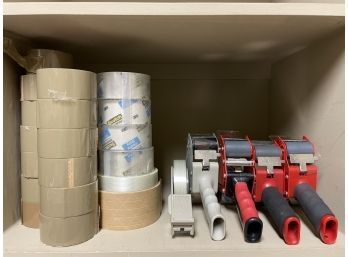 Lot Of Packing Dispensers & Tape Refills
