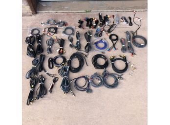 Lot Of RCA Connection Cables & Adapters