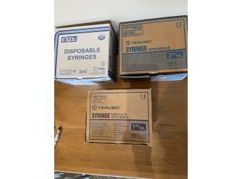 Lot Of Disposable Medical Syringes