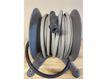 Commercial Grade Hose On Free Standing Reel