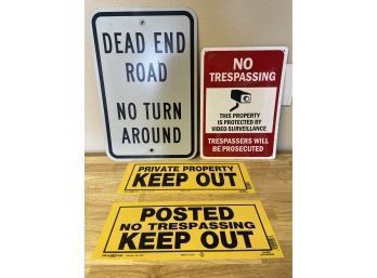 Lot Of Property Marking Signs