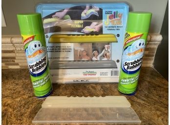 Lot Of  Bath Cleaning Products & Squeegees
