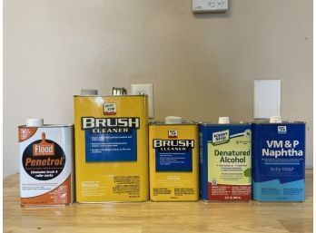 Lot Of Painter's Chemicals
