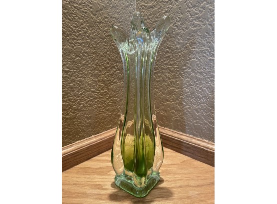 Vintage Mid Century Glass Vase