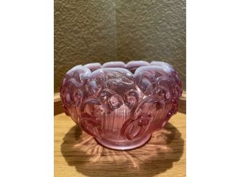 Vintage Fenton Glass Rose Bowl