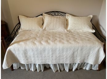 Ivory Quilted Coverlet & Shams