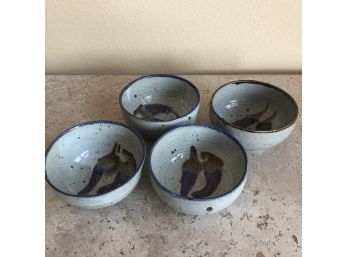 Set Of Art Pottery Bowls